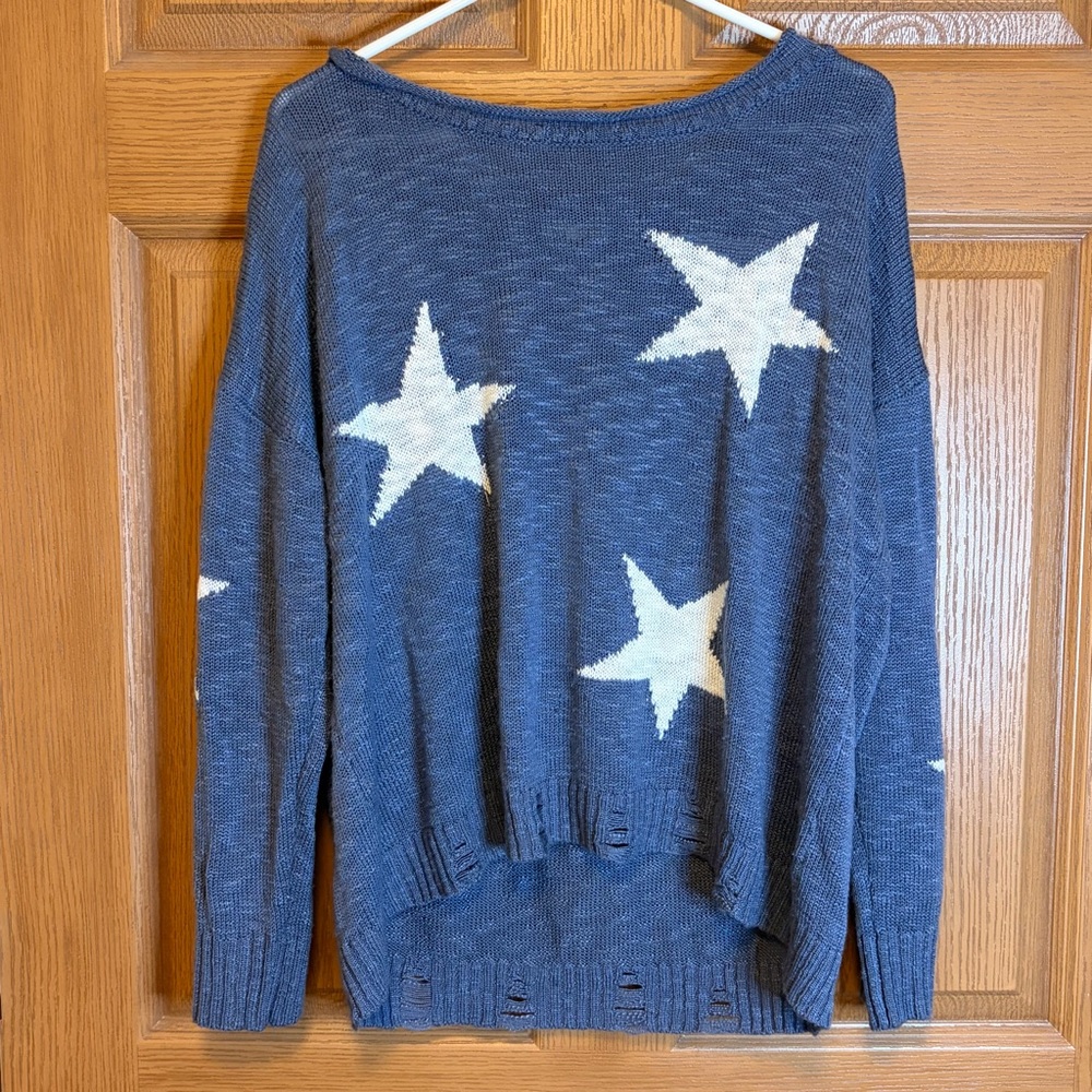 Maurices Navy Star Sweater